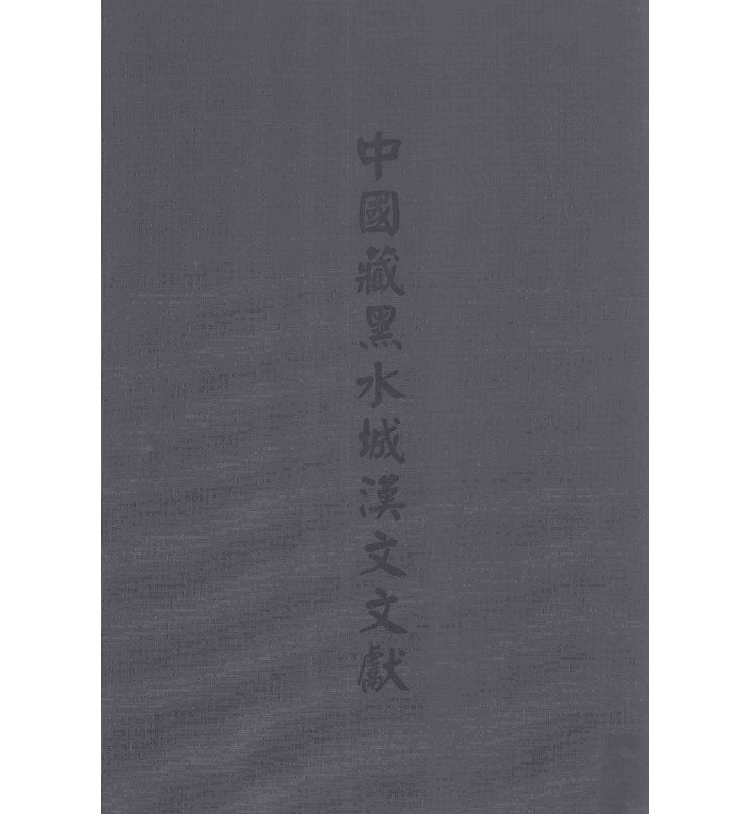 《中国藏黑水城汉文文献》全10册 PDF高清电子版封面