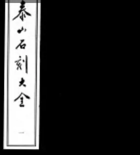 泰山石刻大全全5册（齐鲁书社）封面