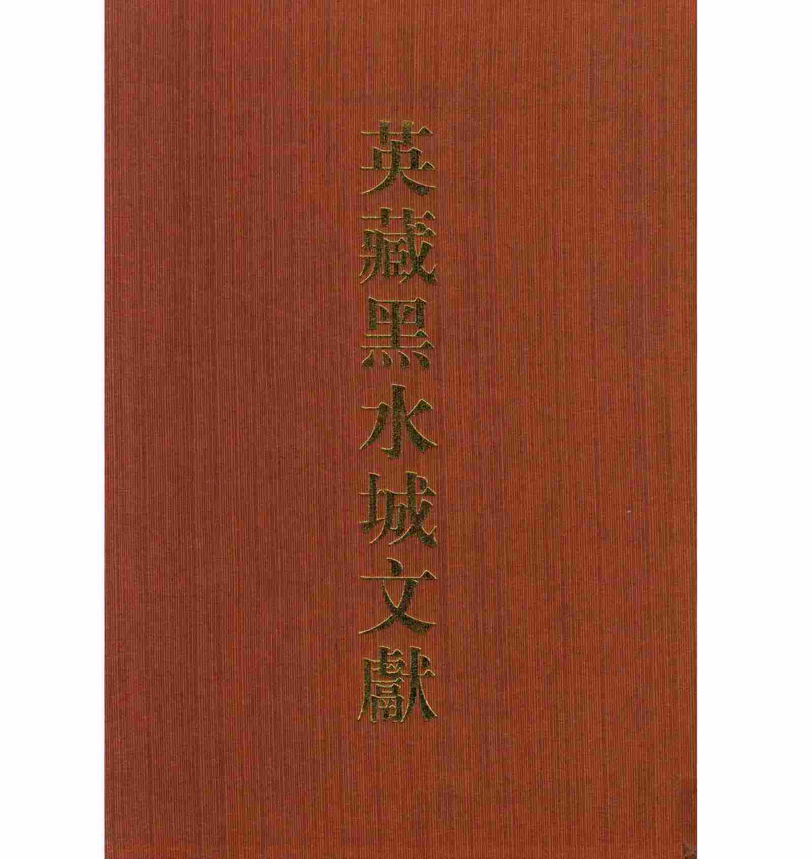 《英藏黑水城文献》共4册 PDF高清 上海古籍出版社2005封面
