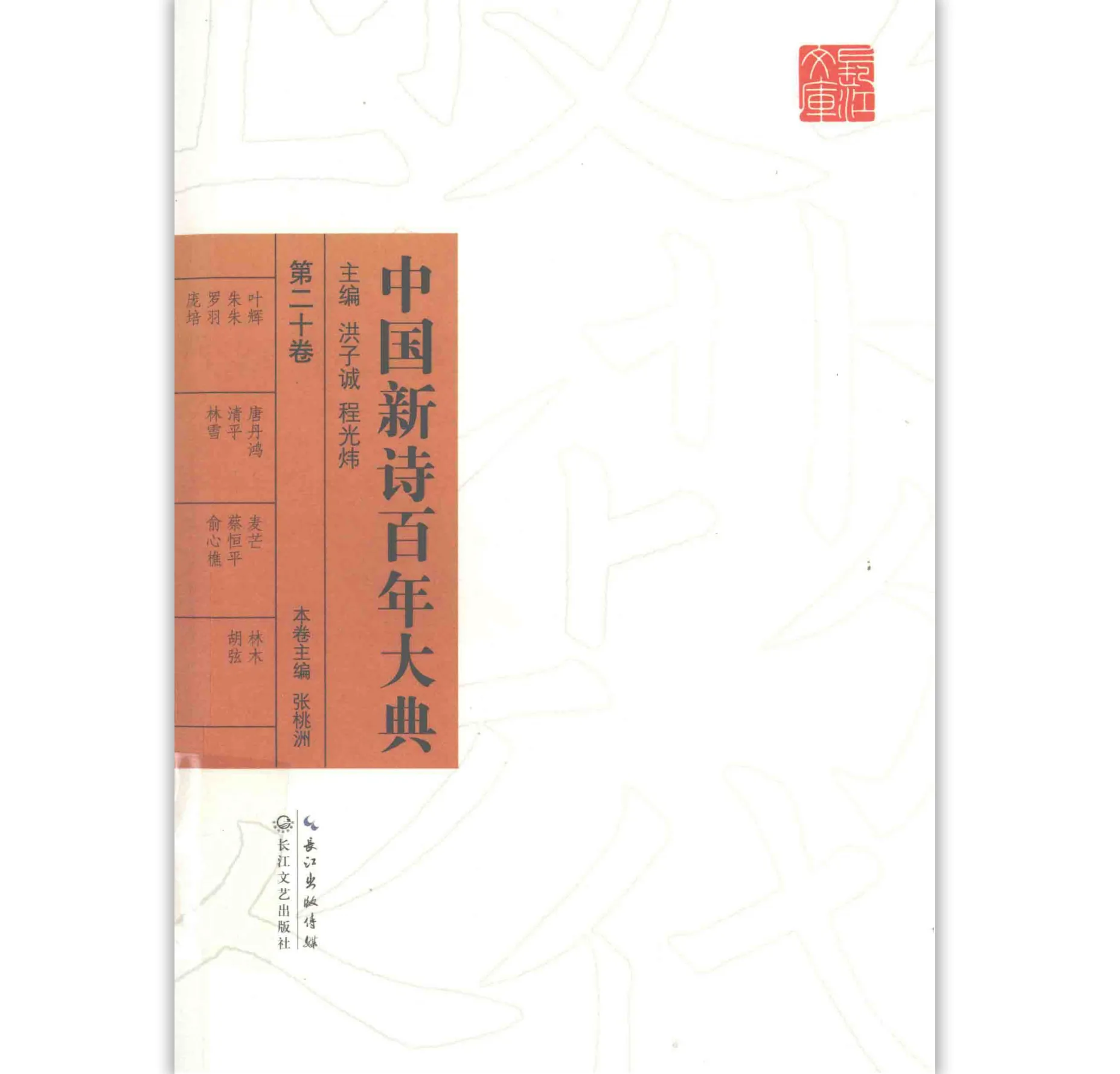 中国新诗百年大典 全30册 2013清晰长江文艺出版社封面