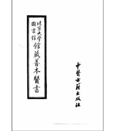 北京大学图书馆馆藏善本医书(共10册)封面