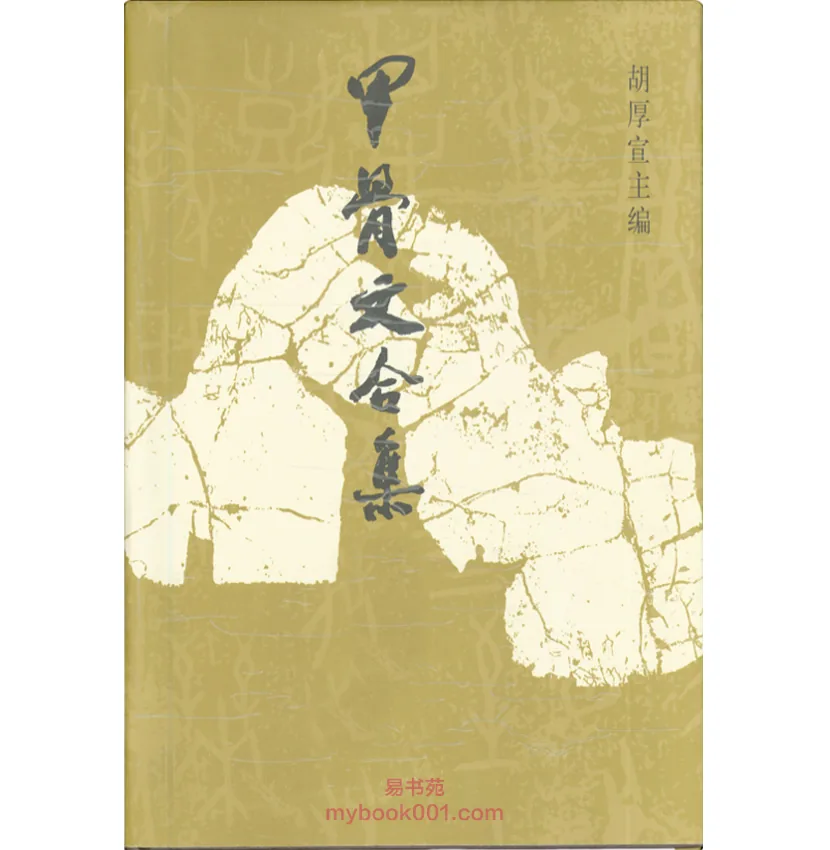 《甲骨文合集》全13册 PDF高清扫描版（附材料来源表2册➕合集释文4册合册1999版）共16册封面