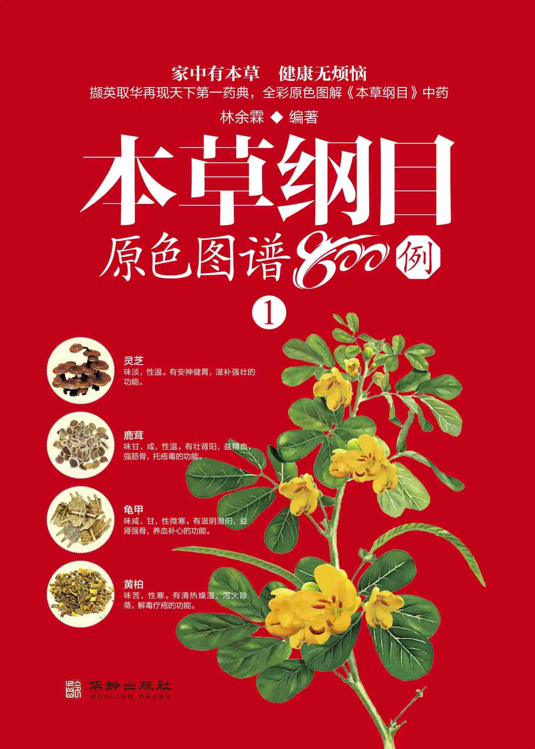 本草纲目原色图谱800例 全4册 2020 彩图高清封面