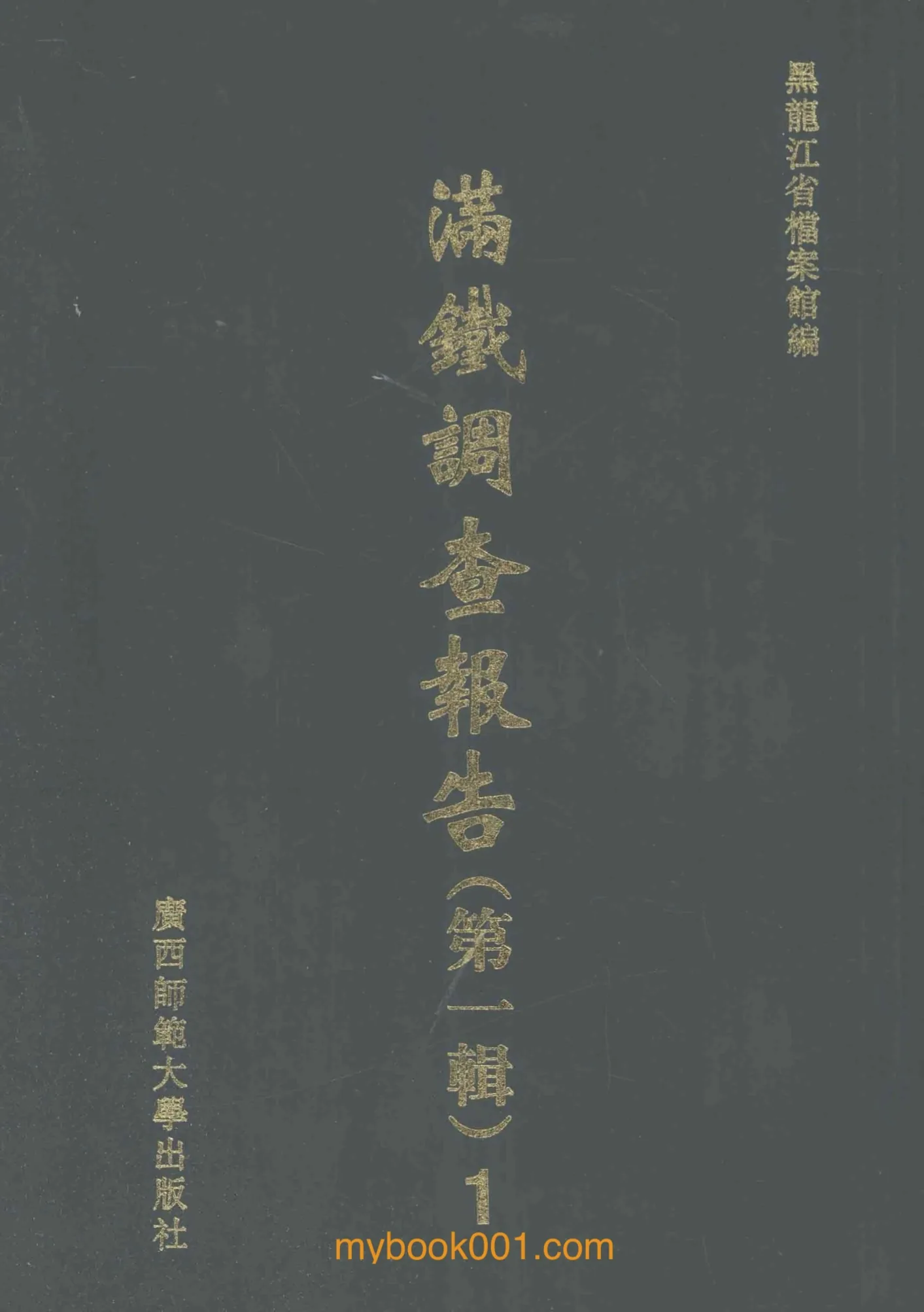 《满铁调查报告 第1辑》全24册 PDF文件 广西师范大学出版社2005封面